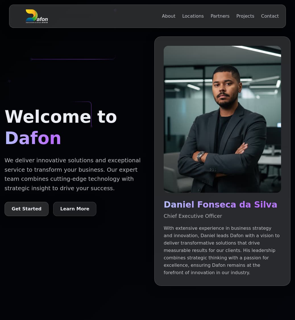 Dafon website image